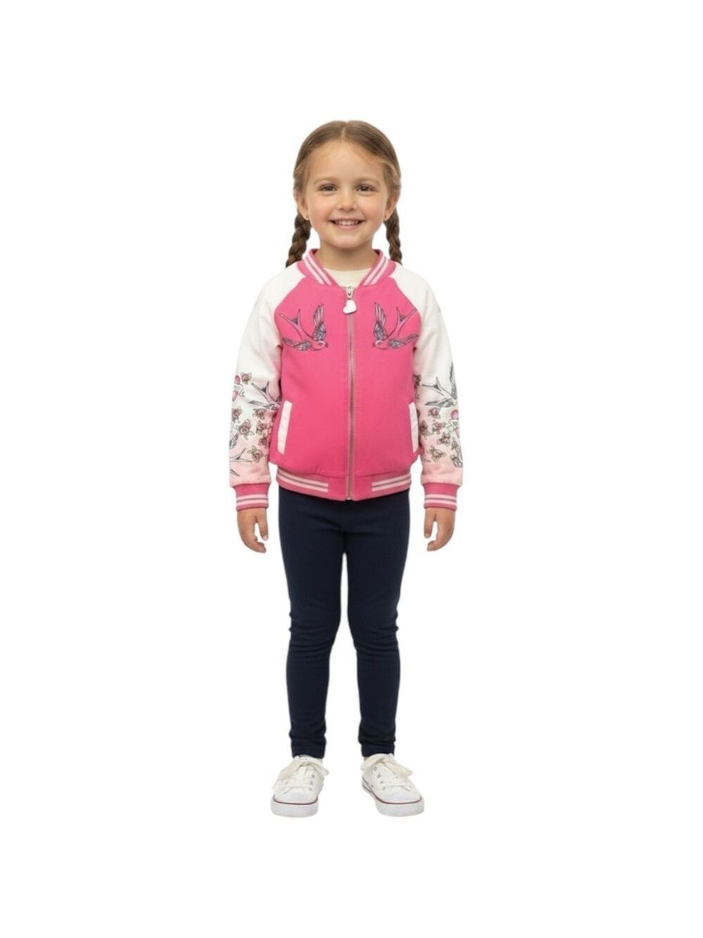 Betsey Johnson Pink Jacket with Bird Design